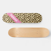Skateboard Empreinte de léopard personnalisé - Filles (Horz)