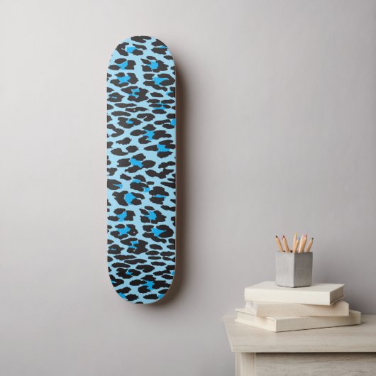 Skateboard Empreinte de léopard, Spots de léopard, Leopard bl (Art mural)