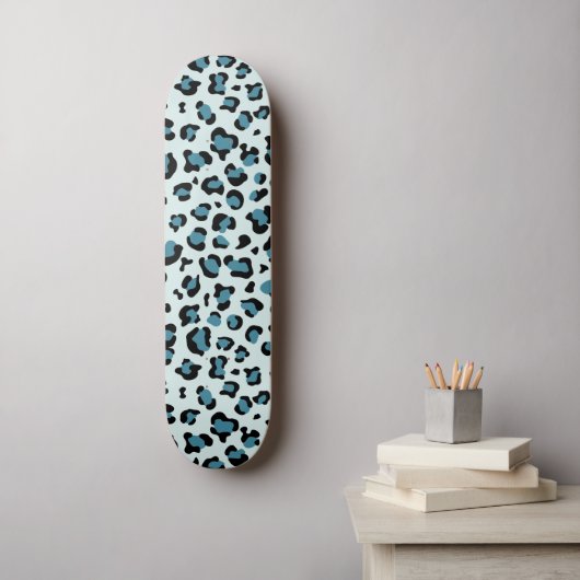 Skateboard Empreinte de léopard, Spots de léopard, Leopard bl (Art mural)