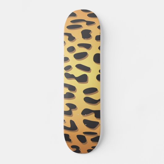 Skateboard Empreinte de léopard, Spots de léopard, Leopard Br (Recto)