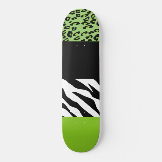 Skateboard Empreinte de léopard, Zebra Print, Poster de anima (Recto)
