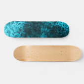 Skateboard Empreinte de marbre bleu Patinage (Horz)