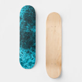 Skateboard Empreinte de marbre bleu Patinage (Recto)