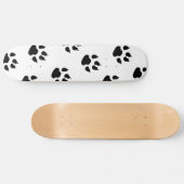 Skateboard Empreintes de pattes chiots (Horz)