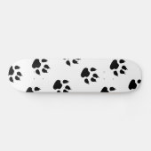Skateboard Empreintes de pattes chiots (Horz)