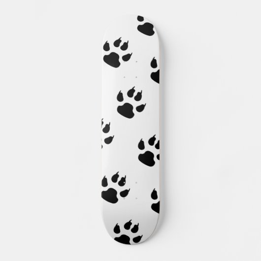 Skateboard Empreintes de pattes chiots (Recto)