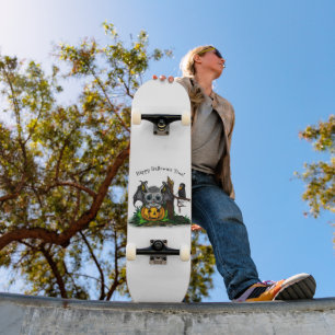 Skateboard En attente d'Halloween, Bat mignonne et Corbeau
