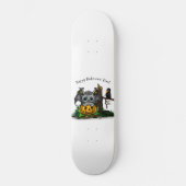 Skateboard En attente d'Halloween, Bat mignonne et Corbeau (Recto)