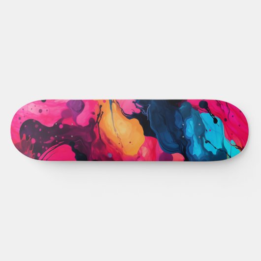 Skateboard Encre colorée (Horz)