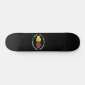 skateboard "END RACISM" (Horizontaal)