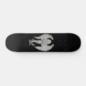 Skateboard Engel - Design noir et blanc (Horz)