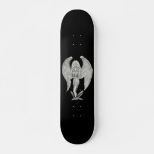 Skateboard Engel - Design noir et blanc