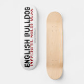 Skateboard English Bulldog (Recto)