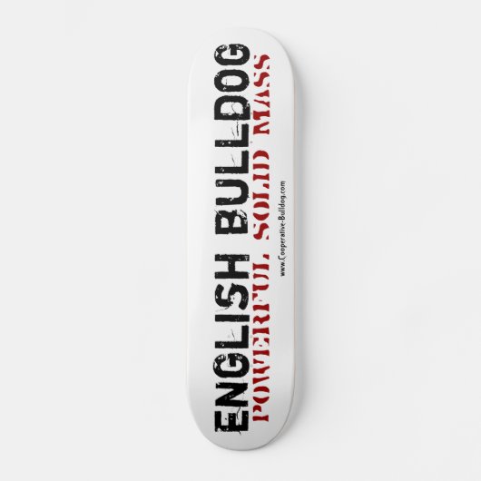 Skateboard English Bulldog (Recto)