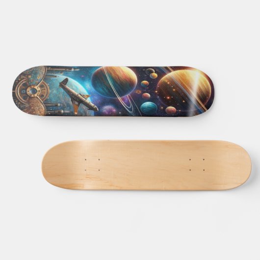 Skateboard Engrenages galactiques" (Horz)