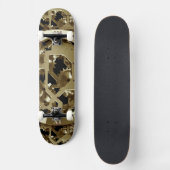 Skateboard Engrenages Horloge Or Grunge Rouille Destin Créati (Recto)