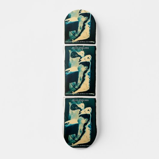SKATEBOARD ENIGMA BLEUE (Devant)