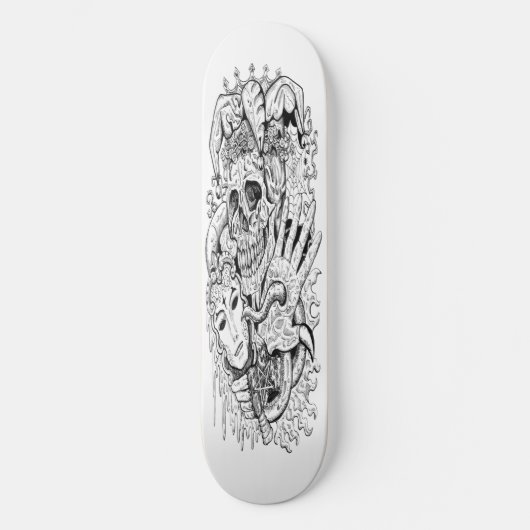 skateboard Enk Skeleton Court Jester (Recto)