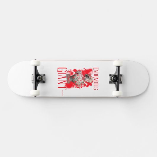 Skateboard Énorme Géant ; N'abandonnez Jamais (Horz)