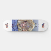 Skateboard Énorme Giant Silly face fourrure manteau (Horz)
