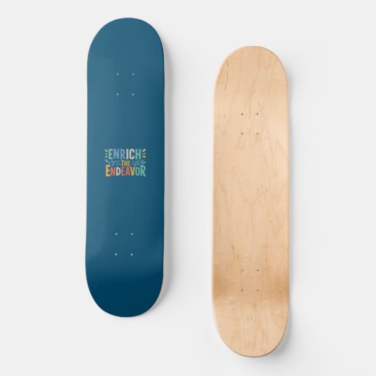 Skateboard Enrichir L'Effort (Recto)