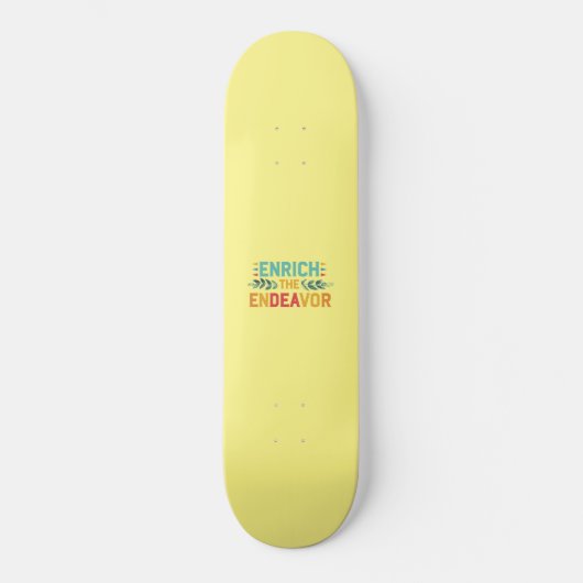 Skateboard Enrichir L'Effort (Recto)