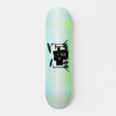Skateboard Ensemble de tambour monogramme vert (Devant)