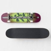 Skateboard Épée Médiévale & Vigne (Horz)