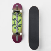Skateboard Épée Médiévale & Vigne (Recto)