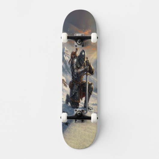 Skateboard Epic Knight & Stoat Fantasy Art  (Recto)