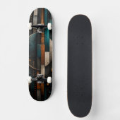 Skateboard Équilibre Urbain | Géométrique Abstrait 3D (Recto)