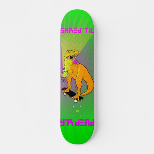 Skateboard Équipe Dinosaur I - mini (Devant)