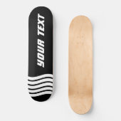 Skateboard Équipement sportif moderne Monogram noir et blanc (Recto)