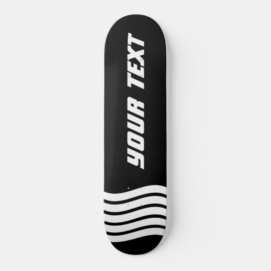 Skateboard Équipement sportif moderne Monogram noir et blanc (Recto)