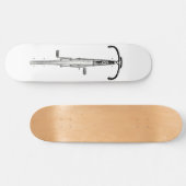 Skateboard Équitation ironique de vélo (Horz)