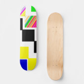 Skateboard Escaliers colorés (Recto)