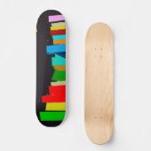 Skateboard Escaliers colorés (Recto)