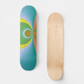 Skateboard Espace Coloré (Recto)