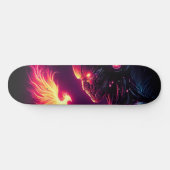 Skateboard Esprit de feu de phénix de robot futuriste cyberné (Horz)