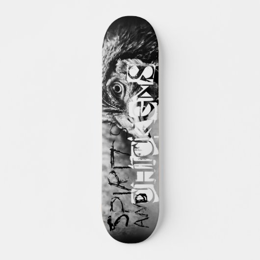 Skateboard esprits et poulets (Devant)