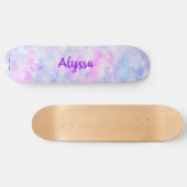 Skateboard Esthétique Pastel Nuds Sparkle Personnalisé (Horz)