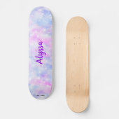 Skateboard Esthétique Pastel Nuds Sparkle Personnalisé (Recto)