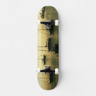 Skateboard États-Unis, Colorado, Lake Dillon. Le matin tôt