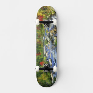 Skateboard États-Unis, New York. Une cascade dans l'Adirondac