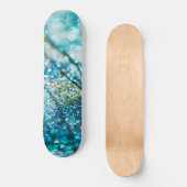 Skateboard Été Tropical Océanique Paillettes Glam 2 (Recto)