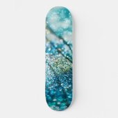 Skateboard Été Tropical Océanique Paillettes Glam 2 (Recto)