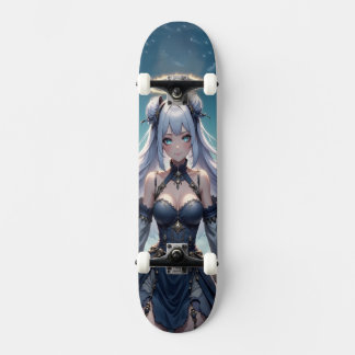 Skateboard Ethereal Celestial Angel Anime Girl