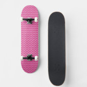 Skateboard étincelles roses de zigzag de chevron de parties (Devant)