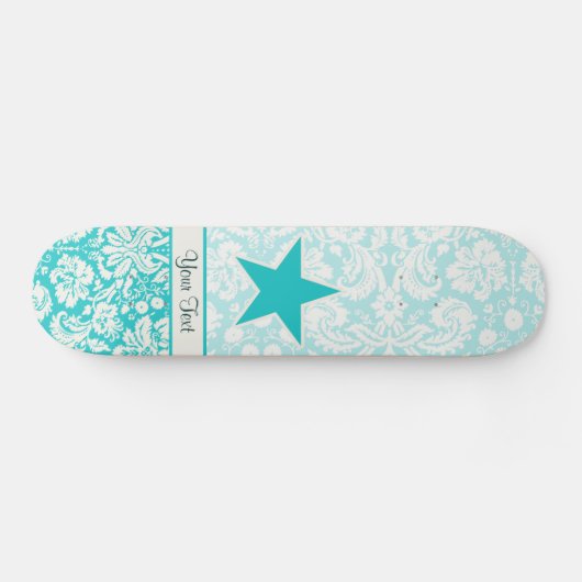Skateboard Étoile turquoise (Horz)
