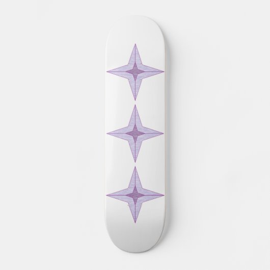Skateboard Étoile violette (Recto)